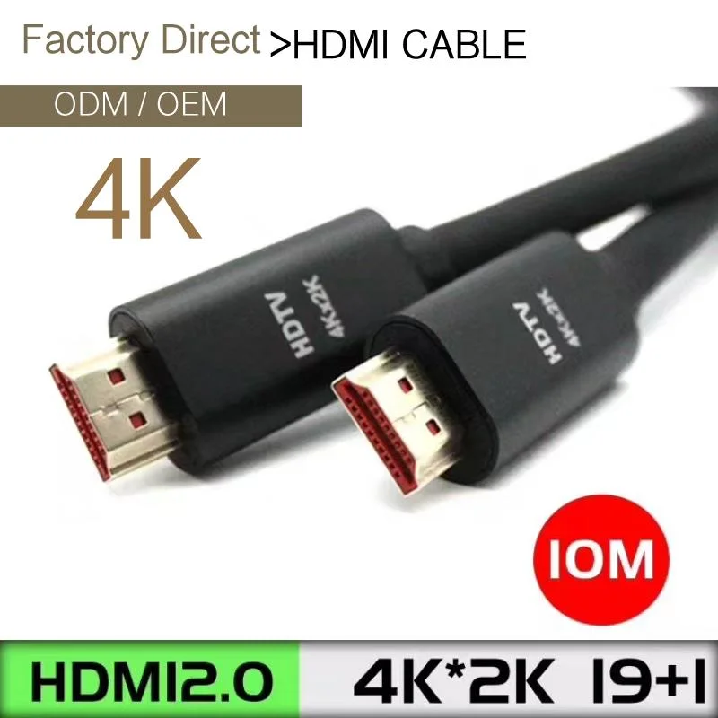 Gold Plated 30cm 0.3m 10m 15m 20m 30m 100m 1.4 2.0 2.1 8K 4K Video HDMI Cable