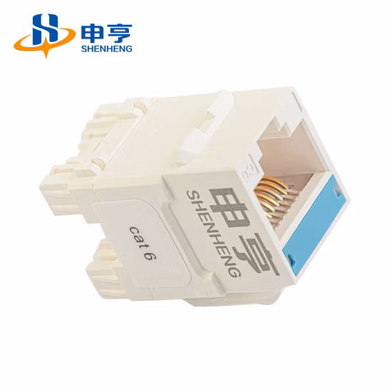 50u 90度180度カラーツールレスUTP CAT6キーストーンジャック